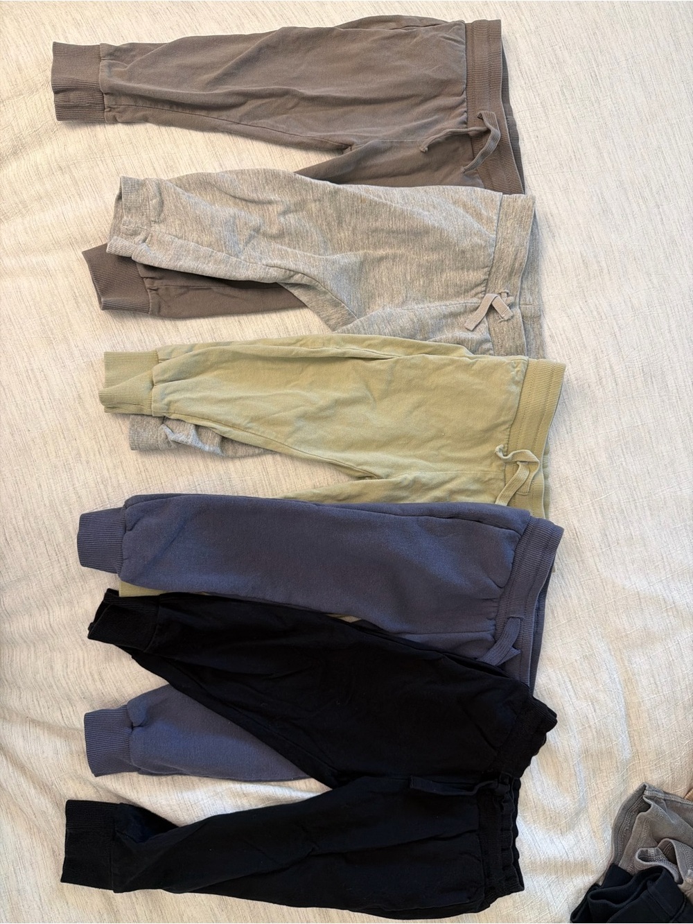 H&M Kids Sweatpants Pack - Black, Navy, Olive, Gray, Brown